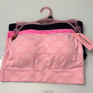 NWT Juicy Couture 3 Pack Strapless Bralette Set